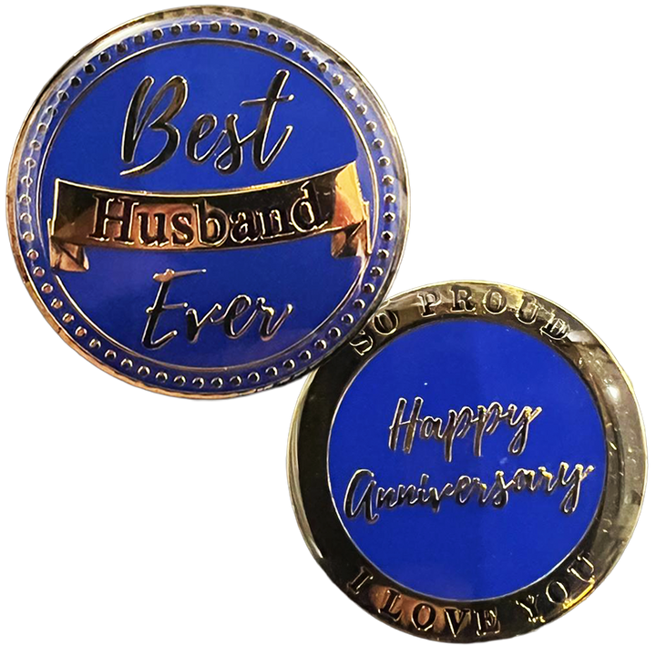 Z24a.  Best Husband ever Coin