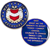 Z26.  Men in Recovery Medallion - Blue.