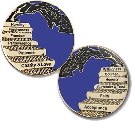 #Z30. Wisdom Tree 12 Spiritual Principles Medallion - Premium Medallions from Choices - Just $13.95! Shop now at Choices Books & Gifts