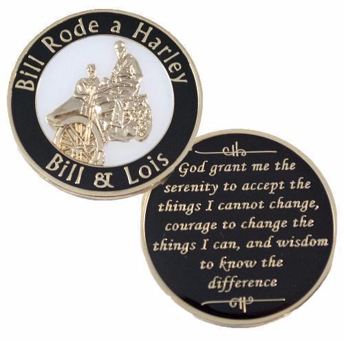 #Z36a. Bill Rode a Harley Recovery Medallion - Premium Medallions from Choices - Just $13.95! Shop now at Choices Books & Gifts