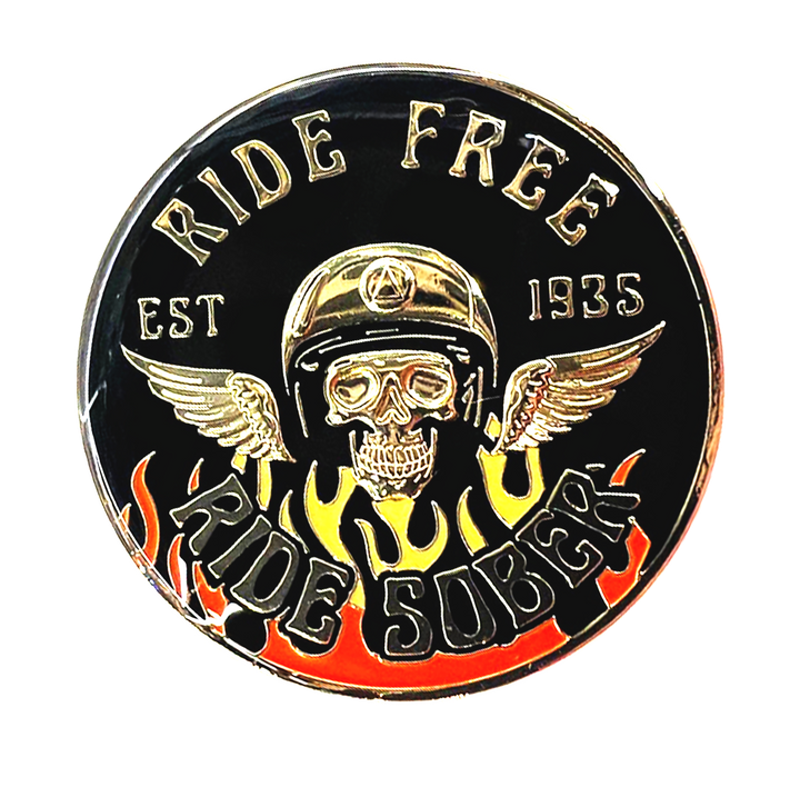 Z38a.  Ride Free Flame NA Coin