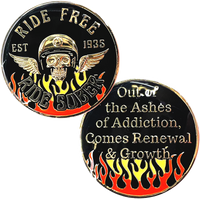 Z38a.  Ride Free Flame NA Coin