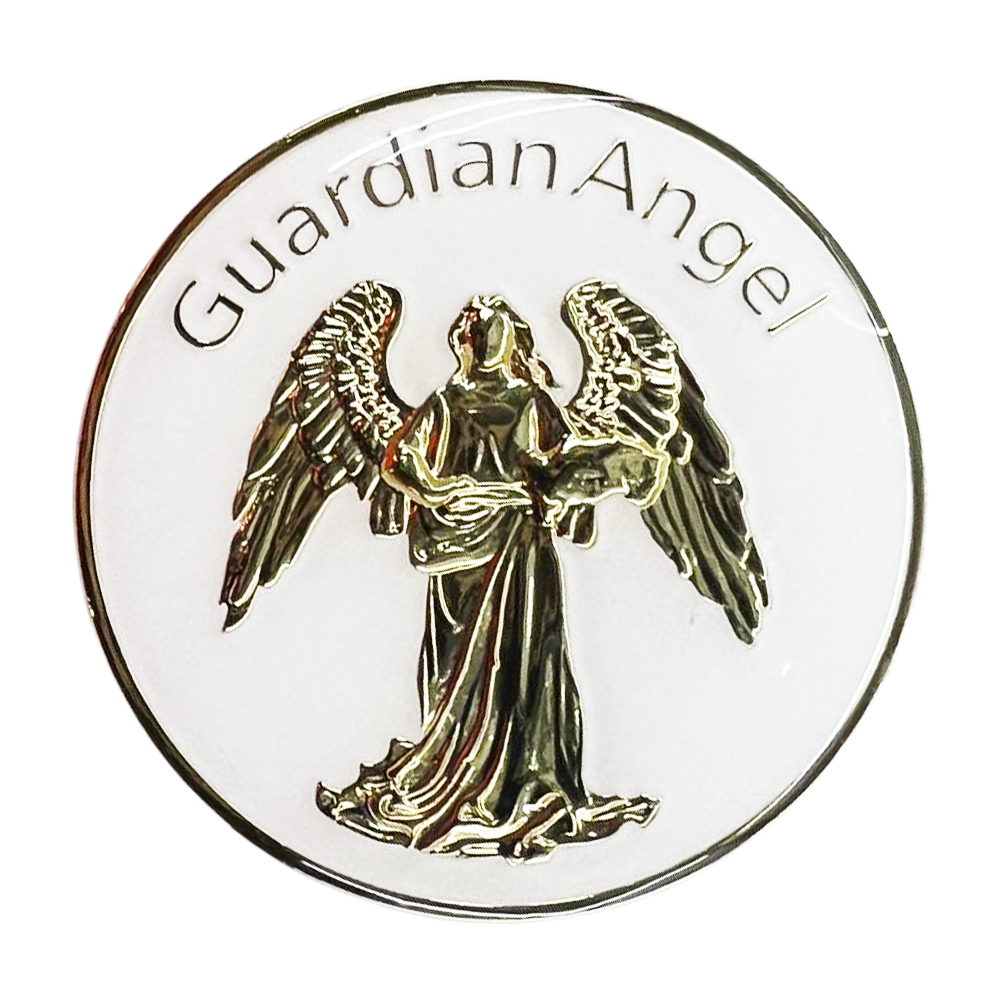 Z46.  Guardian  Angel White Coin