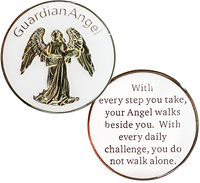 Z46.  Guardian  Angel White Coin