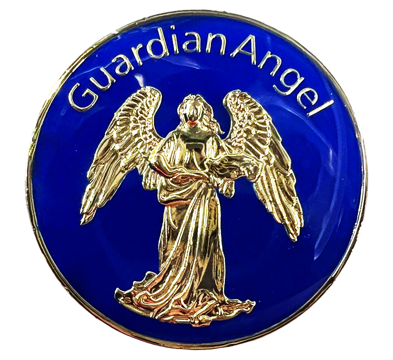 Z47.  Guardian Angel Blue Coin
