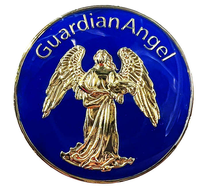 Z47.  Guardian Angel Blue Coin