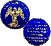 Z47.  Guardian Angel Blue Coin