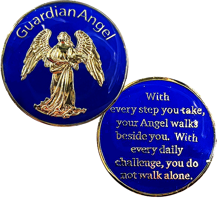 Z47.  Guardian Angel Blue Coin