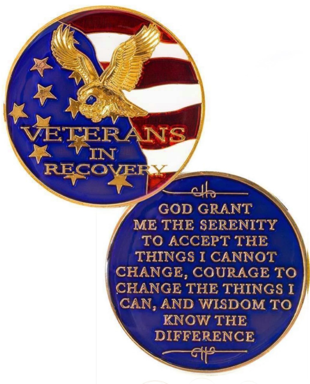 #Z47. Veterans in Recovery Medallion - Premium Medallions from Choices - Just $13.95! Shop now at Choices Books & Gifts