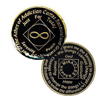 #Z53. NA Eternity Medallion Black - Premium Medallions from Choices - Just $13.95! Shop now at Choices Books & Gifts