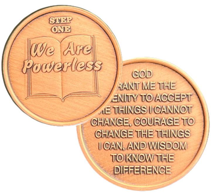 Z63.  AA Step Bronze Coins (Steps 1-12)