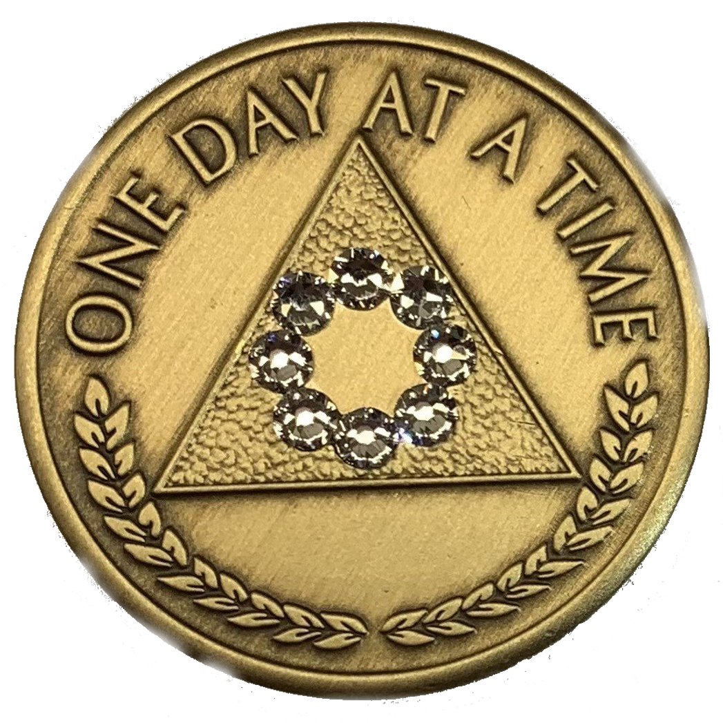 #Z65.  Al-Anon Coin Bronze With White (Years 1-40)