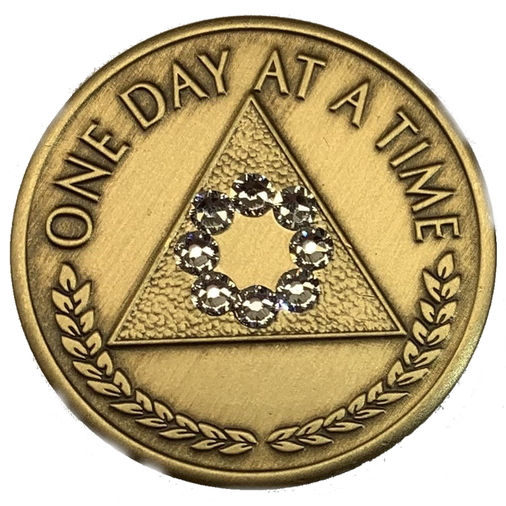 #Z65.  Al-Anon Coin Bronze With White (Years 1-40)