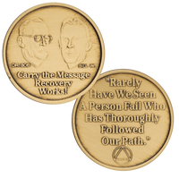 Z72.  Carry the Message, Bill & Bob Bronze Coin