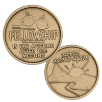 Z77.  Fellowship is a Meeting, Bronze Coin.  BRM141