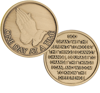 Z88.  ODAT, Praying Hands, Bronze AA Coin. BRM1