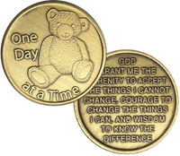 C50. ODAT, Teddy Bear, Bronze Coin.  BRM3 - Premium Medallions from Wendells - Just $2.50! Shop now at Choices Books & Gifts