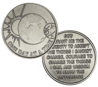 Z91.  ODAT, World, One Day At A Time, Bronze.