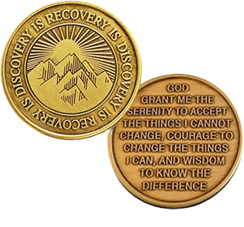 Z93.  Recovery is Discovery Bronze AA Coin.  BRM64