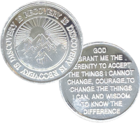 Z94.  Recovery Is Discovery, Aluminum AA Coin.