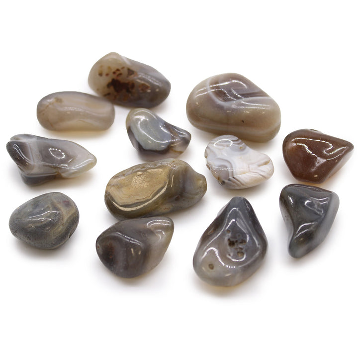 Z. Crystals: Botswana Agate (Tumbled)