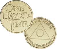 C64. Welcome, One Day At A Time, Bronze. BRM86 - Premium Medallions from Wendells - Just $2.50! Shop now at Choices Books & Gifts