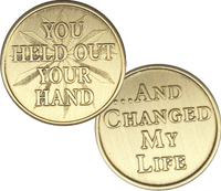 C37. Held Out Your Hand Bronze Coin. - Premium Medallions from Wendells - Just $2.50! Shop now at Choices Books & Gifts
