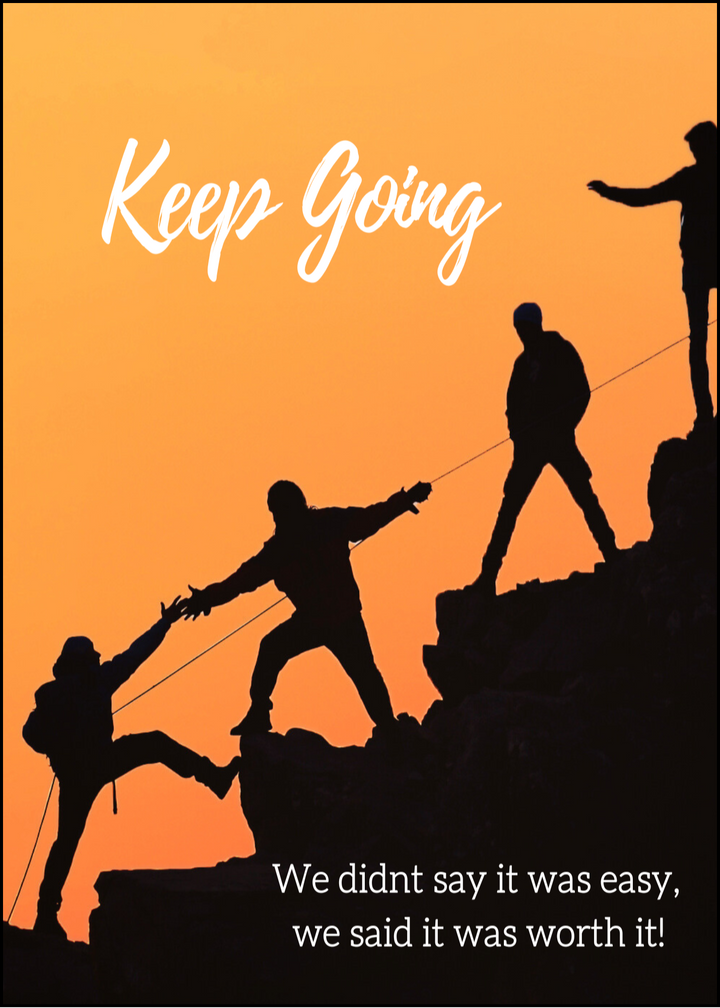 a106. Keep Going Orange, New. B40