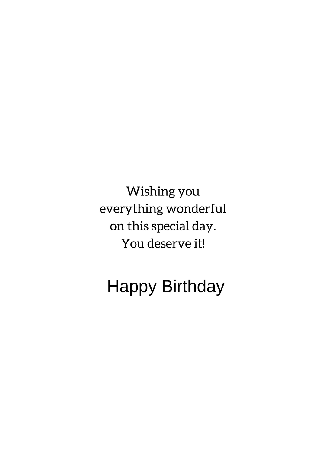 a108. Happy Birthday, Blue Card. C15