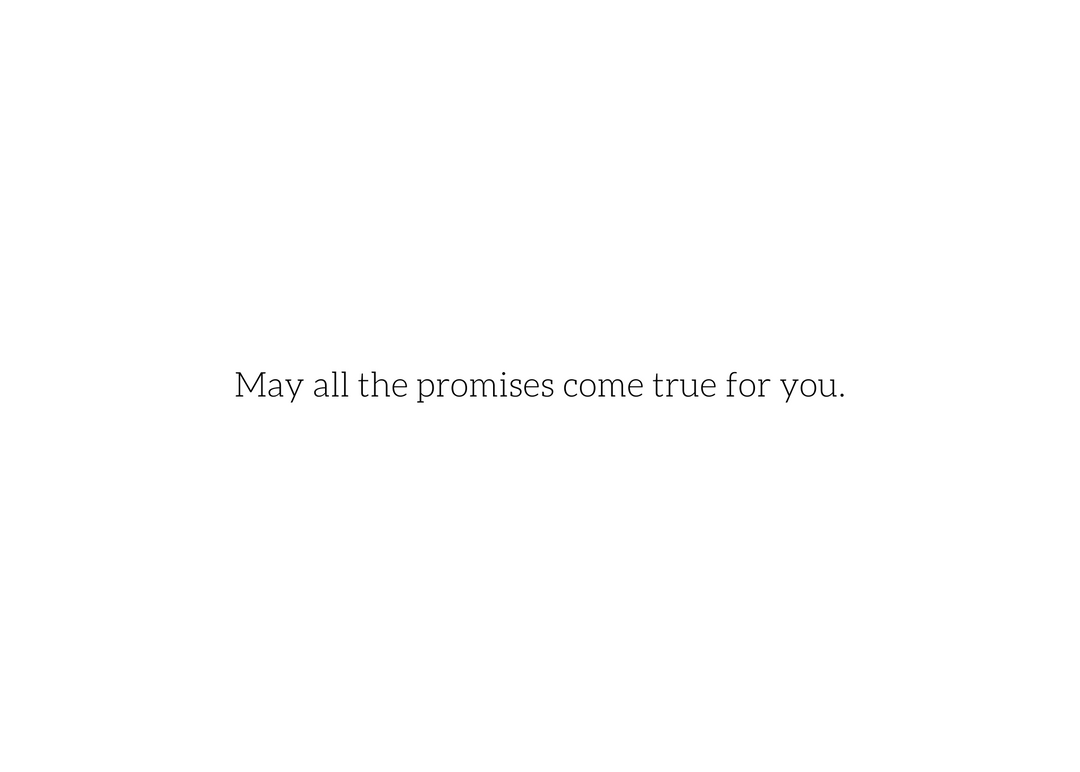 a115. Promises Card. D10