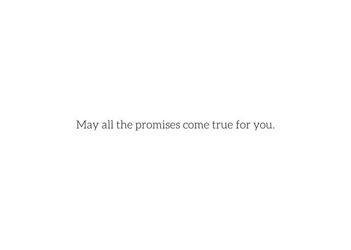 a115. Promises Card. D10