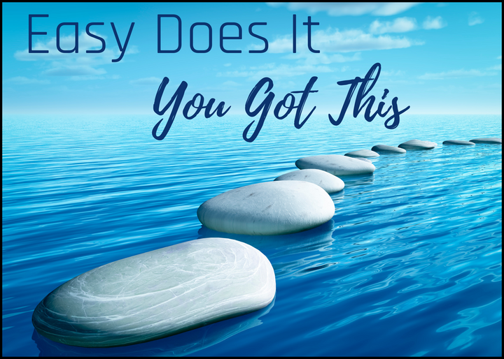 a116. Easy Does it. Waves Card. D14