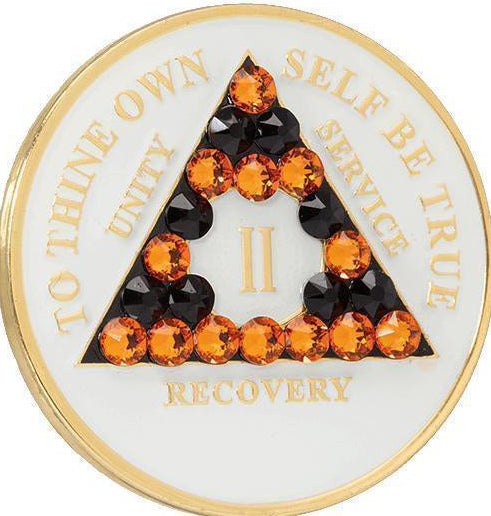 #a12. AAvGlow w Orng/ Blk Crystals (Yrs 1-65)