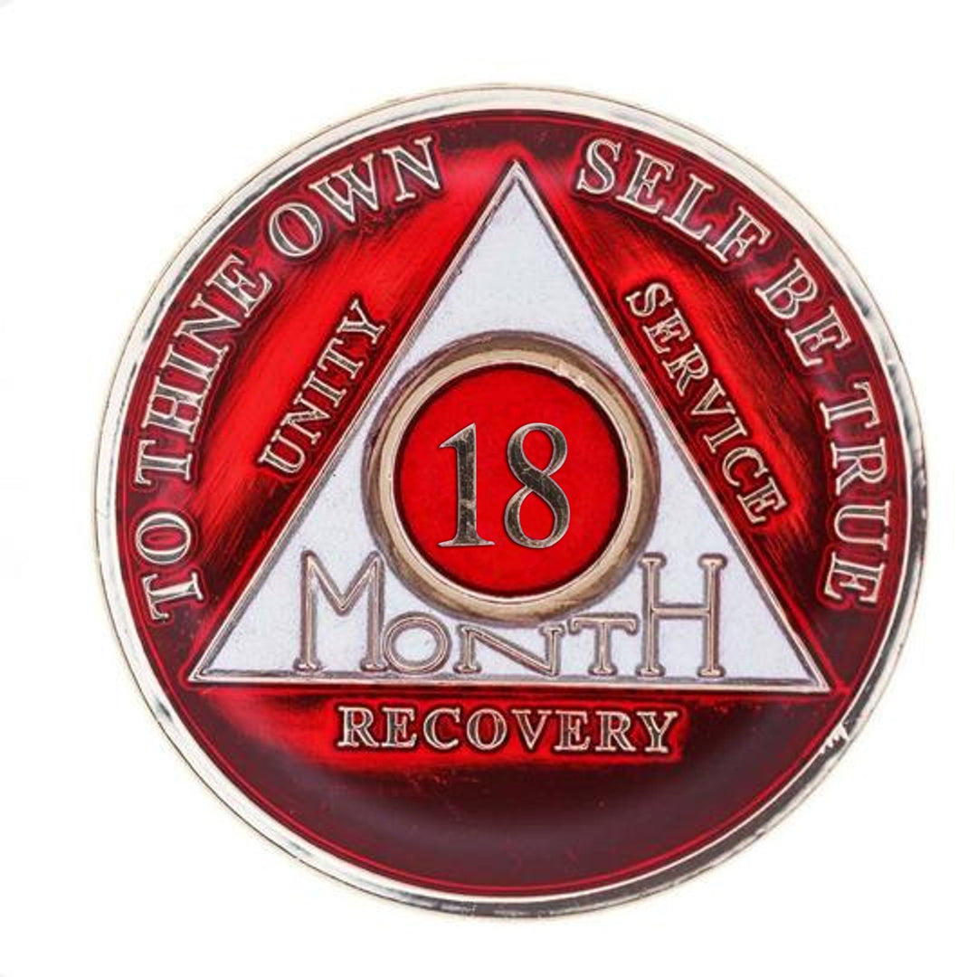 #aa118a. AA Medallion 24Hr, 1 Mo, 3 Mo, 6 Mo, 18 Months