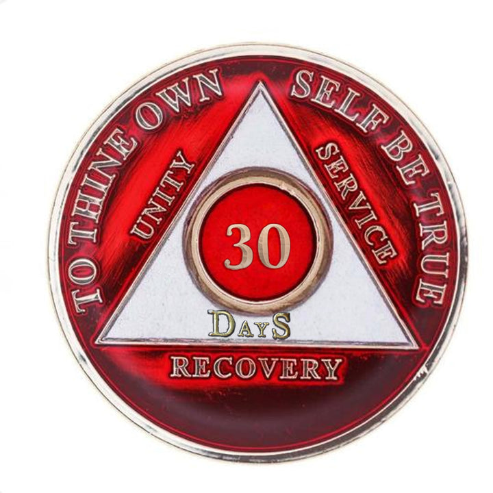 #aa118a. AA Medallion 24Hr, 1 Mo, 3 Mo, 6 Mo, 18 Months