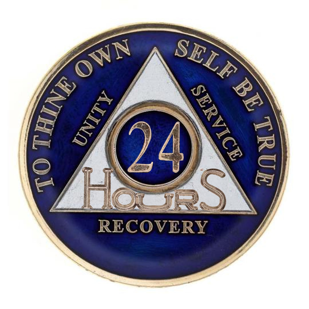 #aa118a. AA Medallion 24Hr, 1 Mo, 3 Mo, 6 Mo, 18 Months