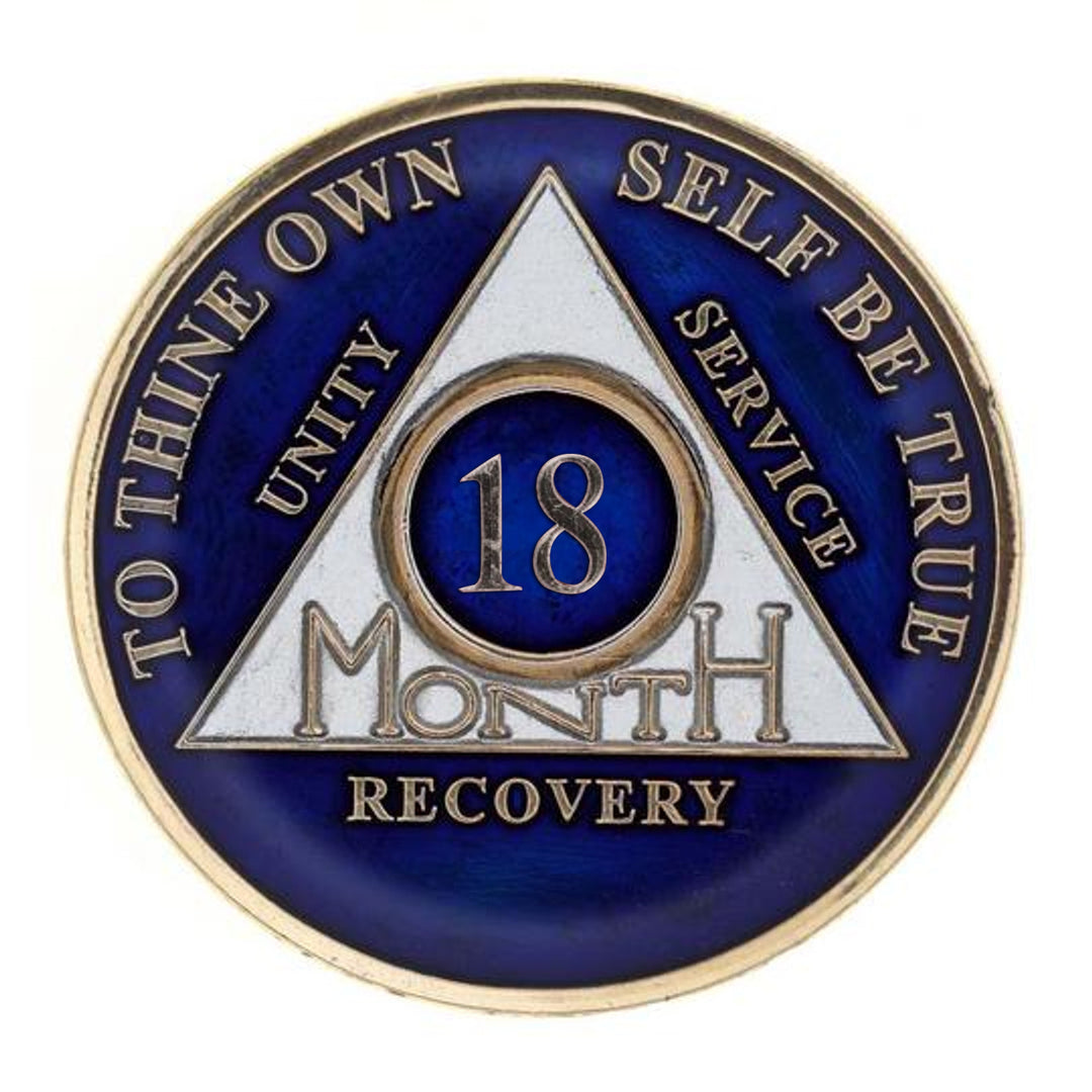 #aa118a. AA Medallion 24Hr, 1 Mo, 3 Mo, 6 Mo, 18 Months