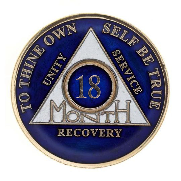#aa118a. AA Medallion 24Hr, 1 Mo, 3 Mo, 6 Mo, 18 Months