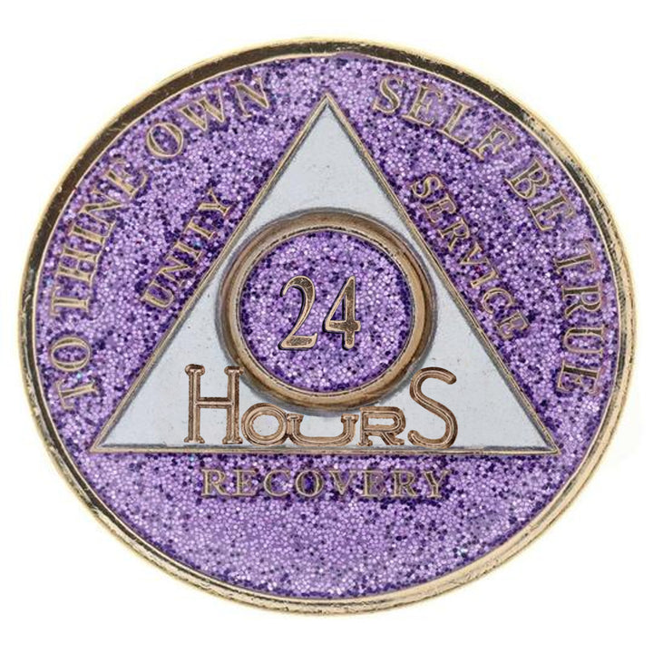 #aa118a. AA Medallion 24Hr, 1 Mo, 3 Mo, 6 Mo, 18 Months