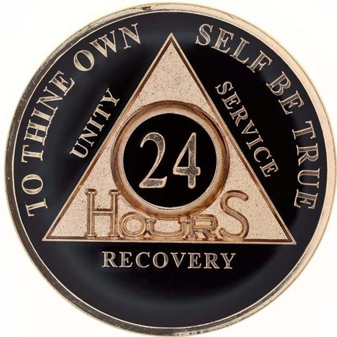 #aa118a. AA Medallion 24Hr, 1 Mo, 3 Mo, 6 Mo, 18 Months