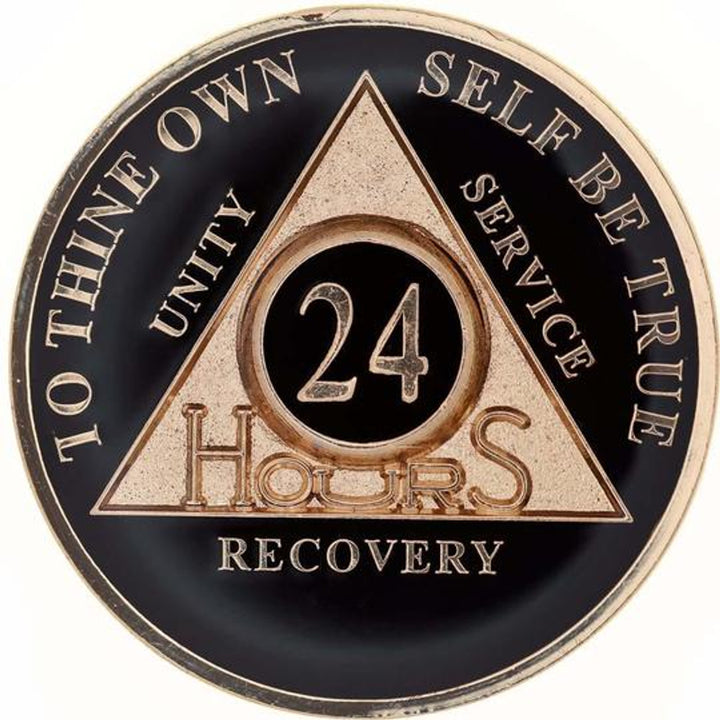 #aa118a. AA Medallion 24Hr, 1 Mo, 3 Mo, 6 Mo, 18 Months