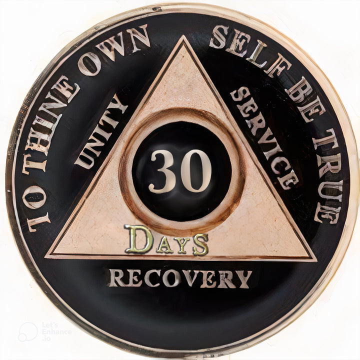 #aa118a. AA Medallion 24Hr, 1 Mo, 3 Mo, 6 Mo, 18 Months