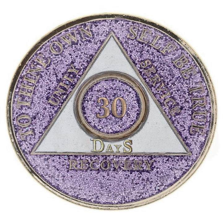 #aa118a. AA Medallion 24Hr, 1 Mo, 3 Mo, 6 Mo, 18 Months