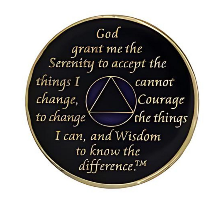 #aa64.  AA Medallion, Blue w Blue Transition (1-65)