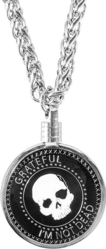 nz53. Medallion Holder Necklace, Silver THICK Chain, 30 inch. - Premium Jewelry from Choices - Just $13.95! Shop now at Choices Books & Gifts