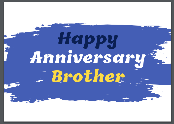 32. Brother, Happy Anniversary Card. B15 - Premium Cards from Choices - Just $2.95! Shop now at Choices Books & Gifts