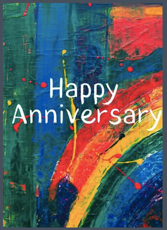 39. Happy Anniversary, Paint Card. B21 - Premium Cards from Choices - Just $2.95! Shop now at Choices Books & Gifts