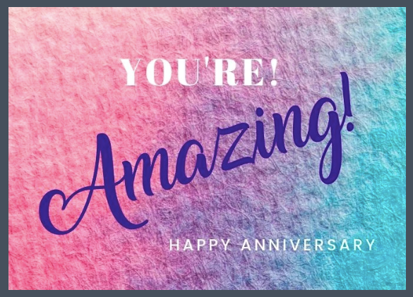 43. You're Amazing, Happy Anniversary. B26 - Premium Cards from Choices - Just $2.95! Shop now at Choices Books & Gifts