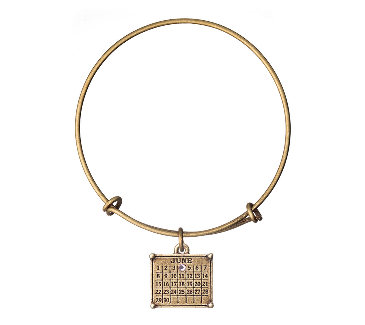 ASTB03a. "Your Special Day" Mini Calendar Charm Bangle Bracelet - Premium Jewelry from Daniella Darren Park - Just $49.95! Shop now at Choices Books & Gifts