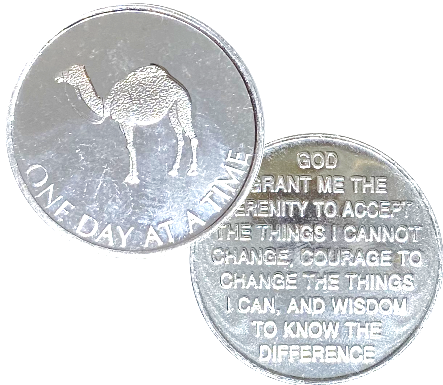 C12. Camel Desert, w Camel Story on back, Aluminum Coin. DC47 - Premium Medallions from Wendells - Just $1! Shop now at Choices Books & Gifts